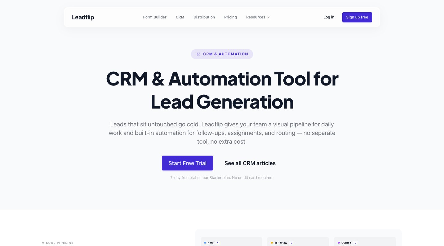 Lead Flip CRM and Automation